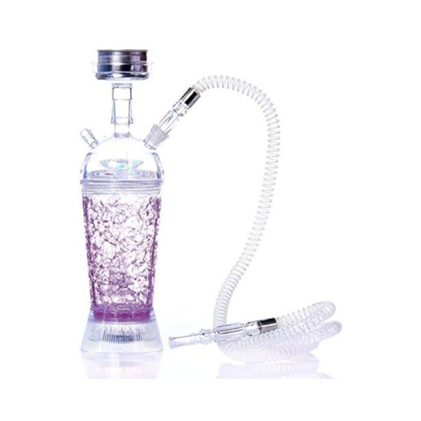 Smoke and Fun Teeny Cup Hookah Purple