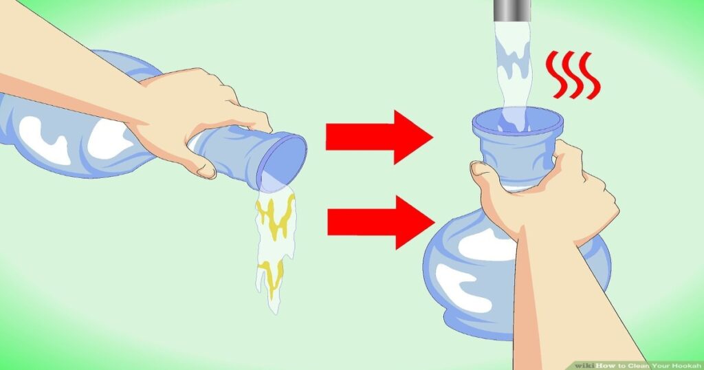Cleaning the hookah