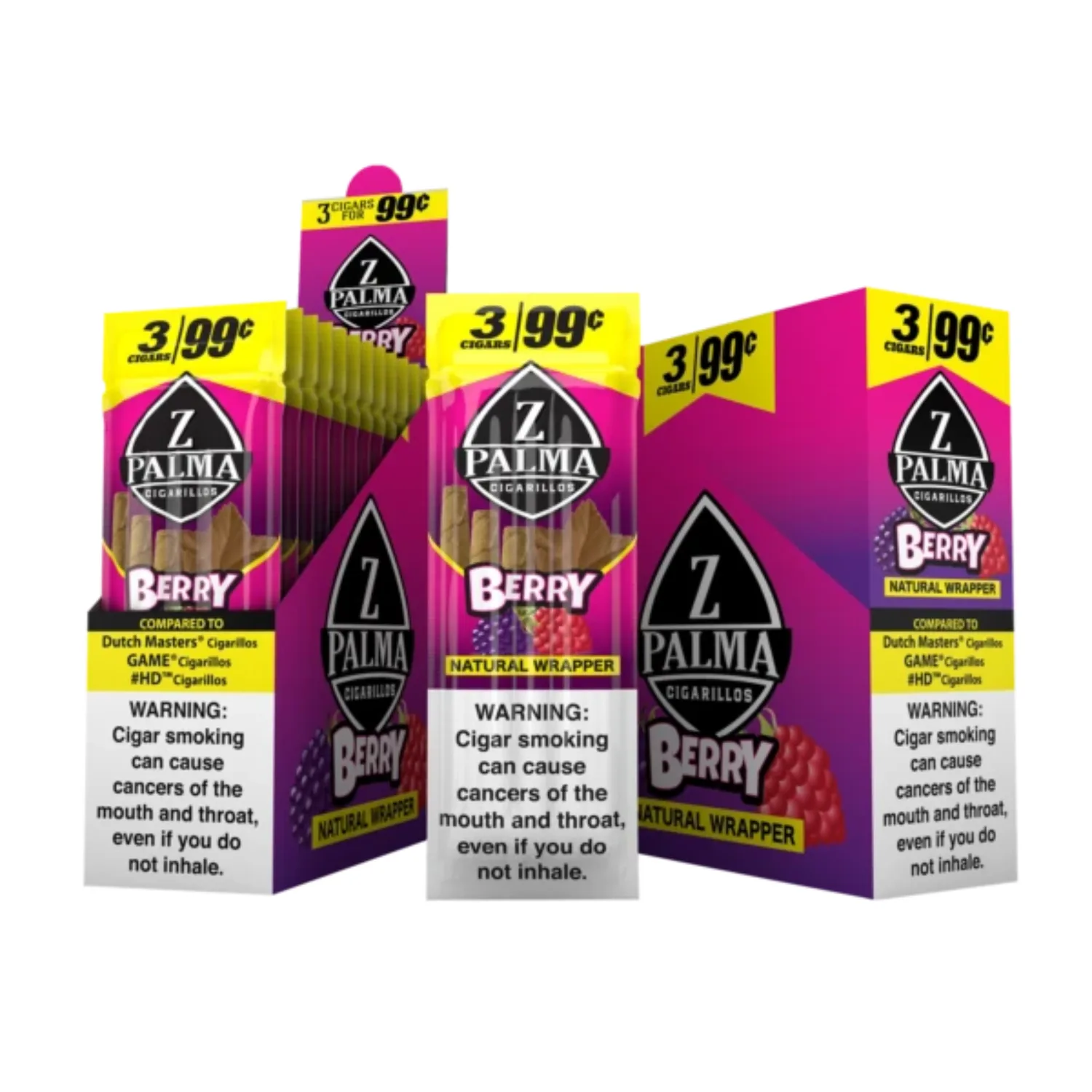 Z Palma natural leaf cigarillos 3x.99¢